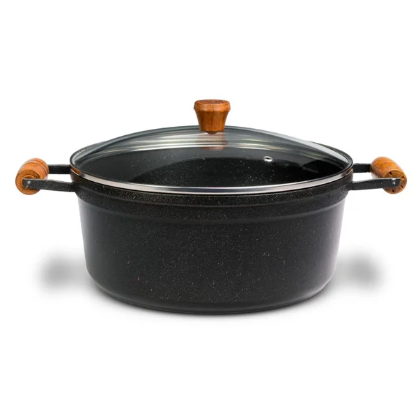 Panela Antiaderente Cava Alças De Madeira