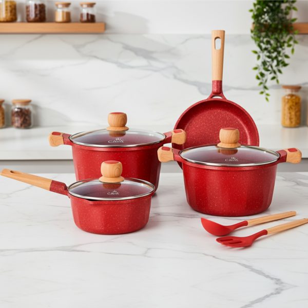 Jogo de Panelas Cerâmicas Indução Antiaderentes French Cava 6pçs