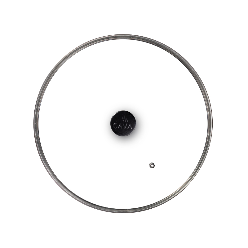 Tampas de Vidro Cava com Pomel de Baquelite